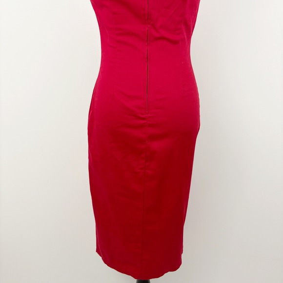 NWT Pinup Couture Red Asian-inspired Cheongsam Wiggle Dress Size M Frog Closures - Picture 7 of 14